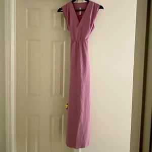 Dusty rose maxi dress from Athleta. Very packable! Does not wrinkle!